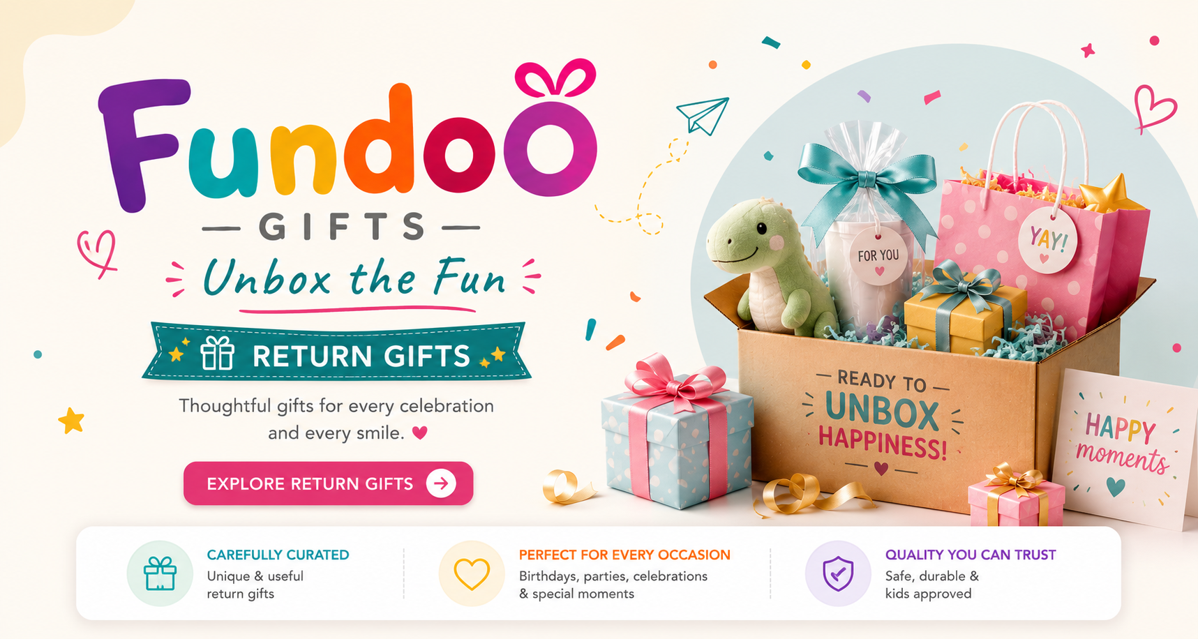 Fundoo Gifts - Unbox the Fun! Explore Return Gifts